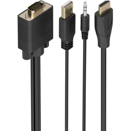 Cable Conversor Aisens A115-1009 SVGA Macho